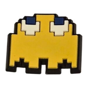 6/$20 Rubber Shoe Charm * Pac-Man Pink Monster Arcade * Croc Clog Shoe Jewelry